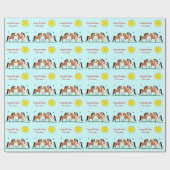 Personalizied Pferdefreund-Packpapier Geschenkpapier (Flach)
