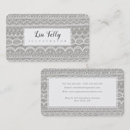 Personalkarte für Handgezogene Spitzentraktoren Terminkarte (Vorne/Hinten)