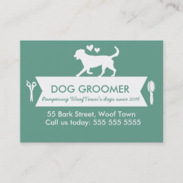 Personalkarte für Hunde Groomer - Personalisierbar Terminkarte