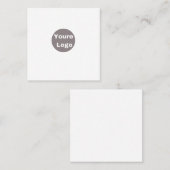 personallze quadratische visitenkarte (Vorne/Hinten)