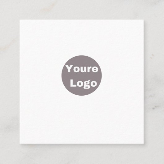 personallze quadratische visitenkarte (Vorderseite)