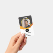 Personalnummer des Unternehmens, Foto Logo-Bar-Cod Ausweis (Handheld)