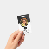 Personalnummer des Unternehmens, Foto Logo-Bar-Cod Ausweis (Handheld)