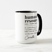 Personalschätzungsgeschenk, Definition der Humanre Tasse (VorderseiteRechts)