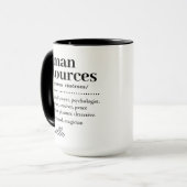 Personalschätzungsgeschenk, Definition der Humanre Tasse (Vorderseite Links)