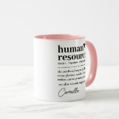 Personalschätzungsgeschenk, Definition der Humanre Tasse (VorderseiteRechts)