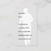 Personaltrainer Fitness Coach Visitenkarte (Rückseite)