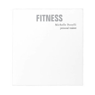 Personaltrainer Fitness Modern Elegant Notizblock