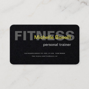 Personaltrainer Fitness Modern Elegant Visitenkarte