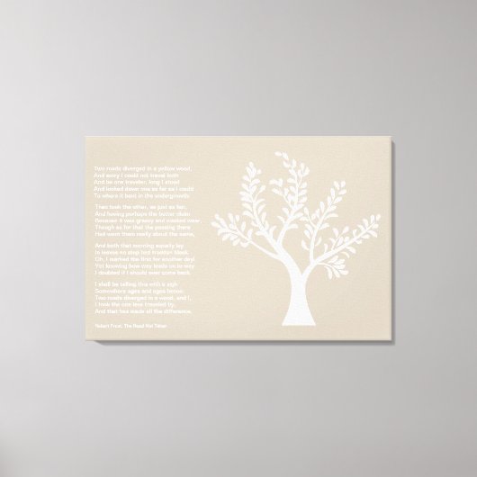 PersonalTrees - Warm Gray - Poet Tree Leinwanddruck (Vorderseite)