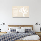 PersonalTrees - Warm Gray - Poet Tree Leinwanddruck (Insitu (Schlafzimmer))