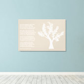 PersonalTrees - Warm Gray - Poet Tree Leinwanddruck (Insitu (Holzboden))