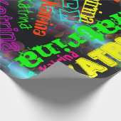 Personaluzed Name, der Paoer einwickelt Geschenkpapier (Ecke)