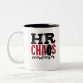 Personalverantwortlicher Chaos-Koordinator Zweifarbige Tasse (Links)