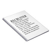 Personalvermittler Notizblock (Rechte Seite)