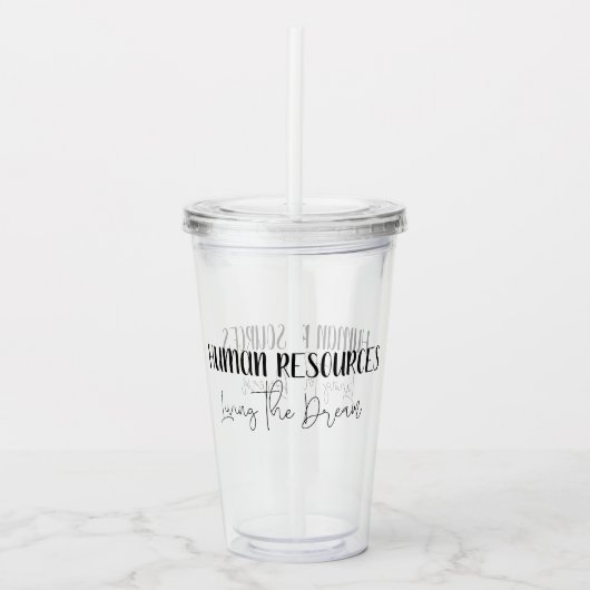Personalvortrag für den Traum Personalbüro Acryltrinkbecher (Vorderseite)