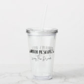 Personalvortrag für den Traum Personalbüro Acryltrinkbecher (Rückseite)