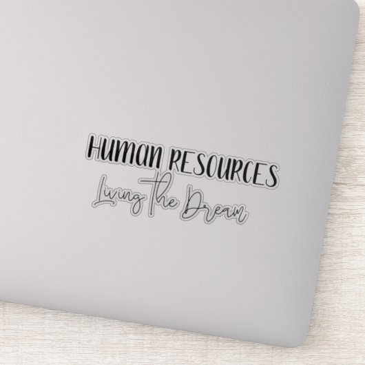 Personalwesen Der Traum ist sonnig Aufkleber (Detail)