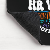 Personalwesen Hr Vibes Analyst Mitarbeiter Anerken Mousepad (Ecke)