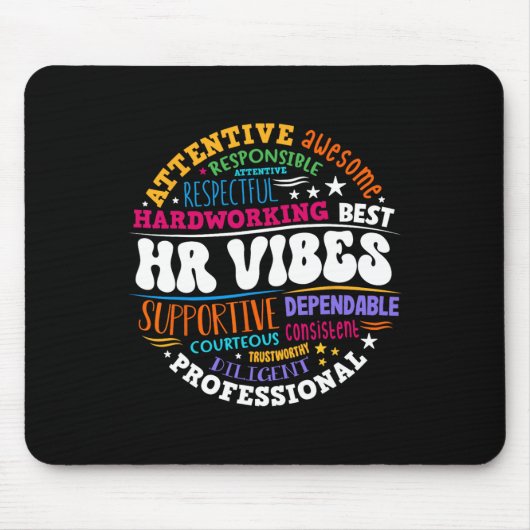 Personalwesen Hr Vibes Analyst Mitarbeiter Anerken Mousepad (Vorne)