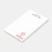 Personalwesen in der Liebe Post-it Klebezettel (angewinkelt)