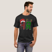 Personalwesen Karierte Weihnachtsmannmütze Weihnac T-Shirt (Vorne ganz)
