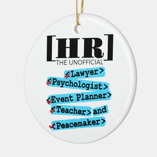 Personalwesen Unbürokratische und sonnige Personal Keramik Ornament (Links)