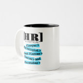 Personalwesen Unbürokratische und sonnige Personal Zweifarbige Tasse (Vorderseite Links)