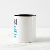 Personalwesen Unbürokratische und sonnige Personal Zweifarbige Tasse (Mittel)