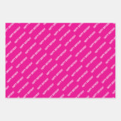 PERSONALZIED NAME STYLISH MODERN HAPPY BIRTHDAY  GESCHENKPAPIER SET (Vorderseite 3)