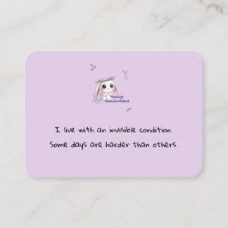 Personalzied Support Contact Card with Bunny Visitenkarte