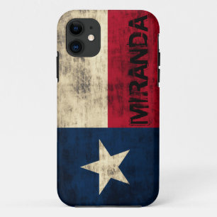 Personalzied Vintage Grunge-Flagge von Texas Case-Mate iPhone Hülle
