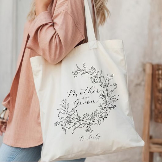 Personeller Blumenkranz Mutter des Bräutigams Tragetasche