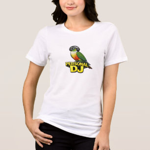 Personeller DJ Green Cheek Conure Tri-Blend Shirt