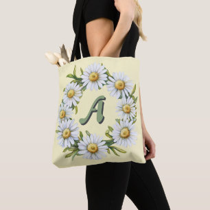 Personeller Wasserfarben-Gänseblümchen-Kranz mit i Tasche