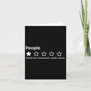 Personen beurteilen 1 Star Rating I Prefer Nature Karte