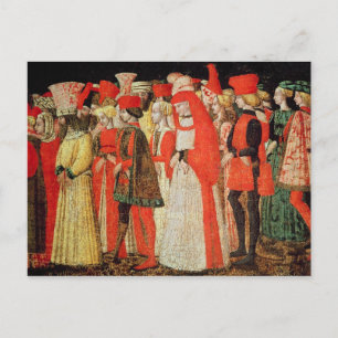 Personen des Hofes der Familie Sforza Postkarte