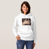 Personen Hand Womens Hoodie (Vorne ganz)