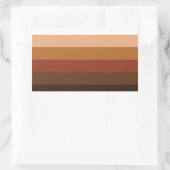 Personen mit farbigen (POC) Markierungsstreifen Rechteckiger Aufkleber (Tasche)