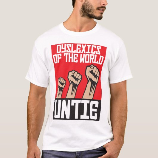 Personen mit Lesestörung der Welt lösen sich T-Shirt (Vorderseite)