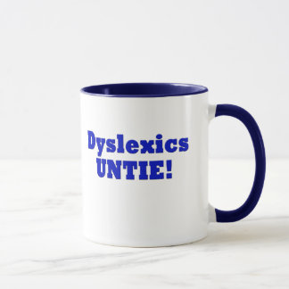 Personen mit Lesestörung Tasse