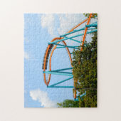 Personen mit Rollerhintergrund Puzzle (Vertikal)