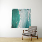 Personen stehend und schwimmen auf Schwimmbad besi Wandteppich (Beispiel (Horizontal))