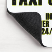 Personenbeförderung mit dem Taxi Mousepad (Ecke)