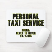 Personenbeförderung mit dem Taxi Mousepad (Mit Mouse)