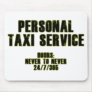 Personenbeförderung mit dem Taxi Mousepad