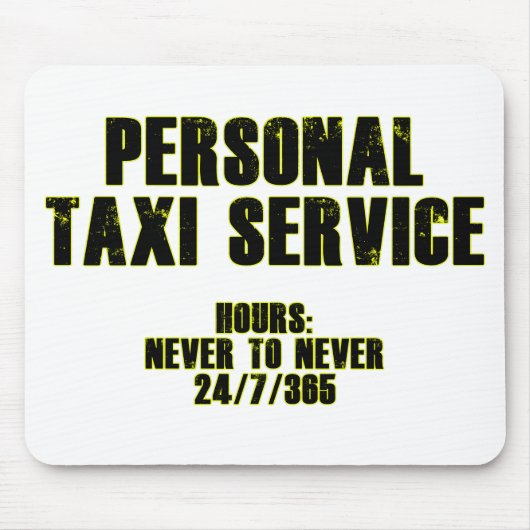 Personenbeförderung mit dem Taxi Mousepad (Vorne)