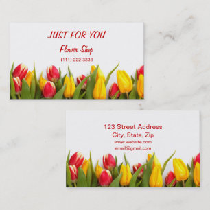 Personenkarte Florist und Blume Shop Visitenkarte