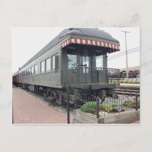 Personenkraftwagen. Straßburger Eisenbahn Postkarte (Vorderseite)