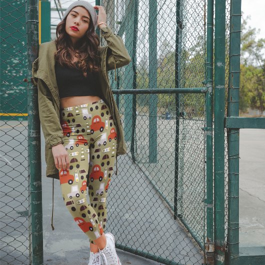 Personenkraftwagen und Ampeln Leggings